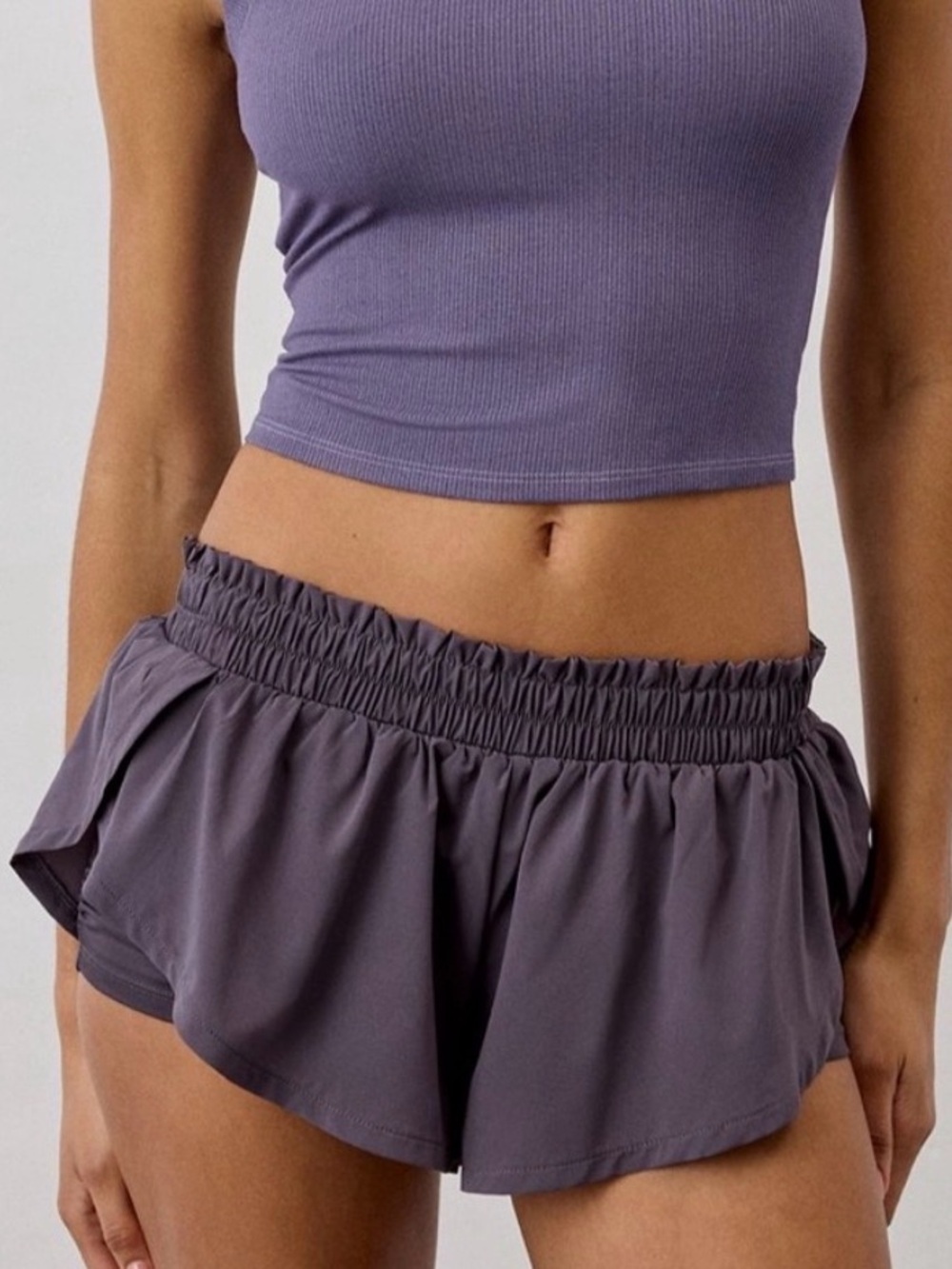 NWOT Urban Outfitters Women's Layered Athletic Shorts in Charcoal